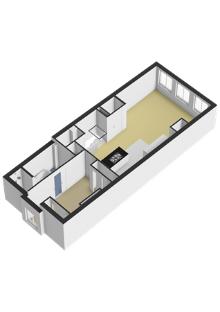 Floorplan - Nieuwe Prinsengracht 98-4, 1018 VW Amsterdam